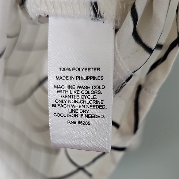 Express Portofino White and Black Windowpane Long Sleeve Button Down Shirt XL - Picture 7 of 10